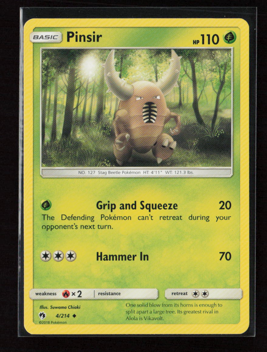 Pinsir Uncommon SM - Lost Thunder 4/214 LP