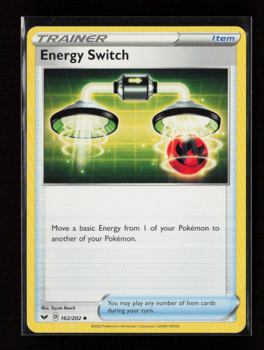 Energy Switch Uncommon SWSH01: Sword & Shield Base Set 162/202 LP