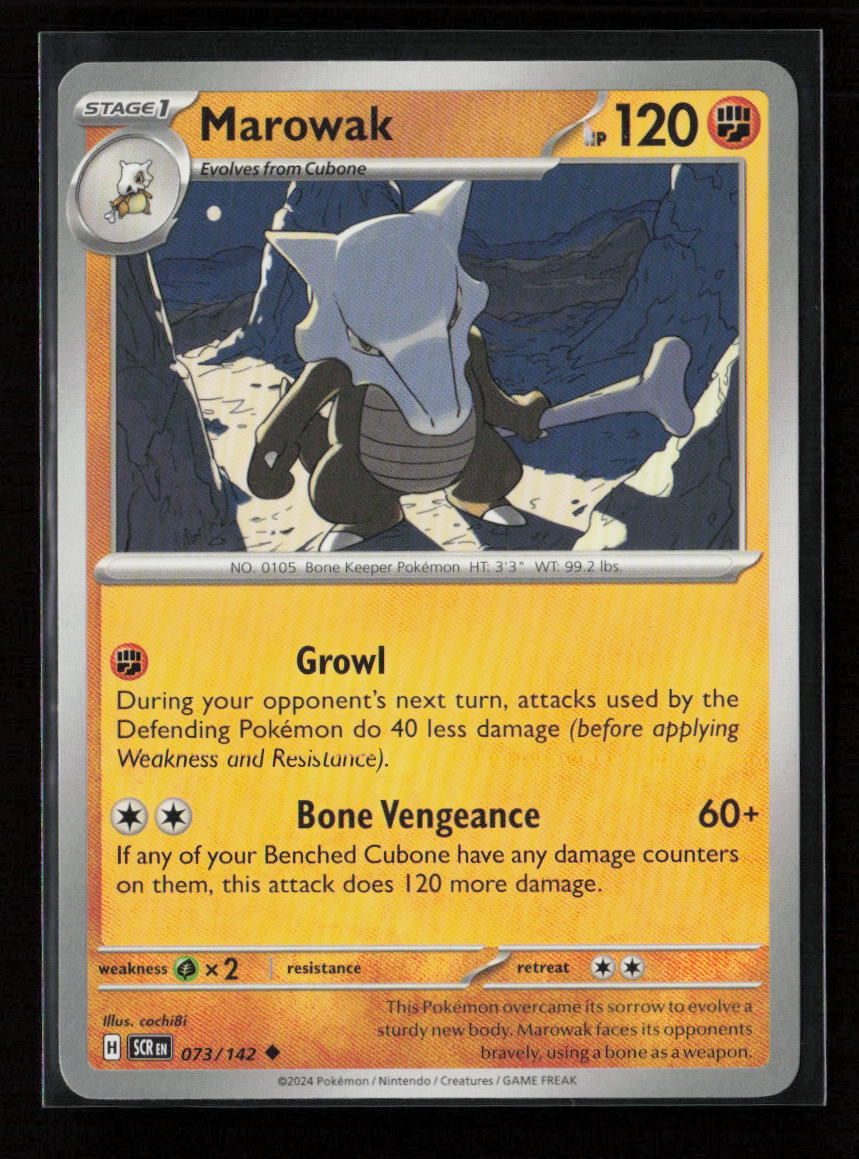 Marowak Uncommon SV07: Stellar Crown 073/142 LP