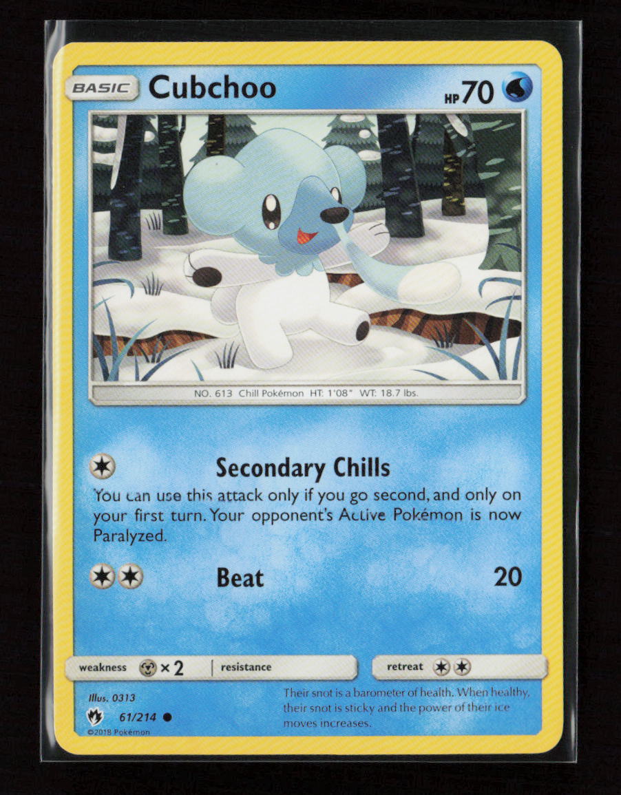Cubchoo Common SM - Lost Thunder 61/214 LP