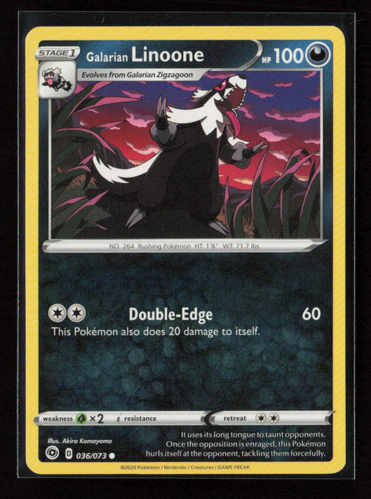 Galarian Linoone Common Champion's Path 36/73 LP