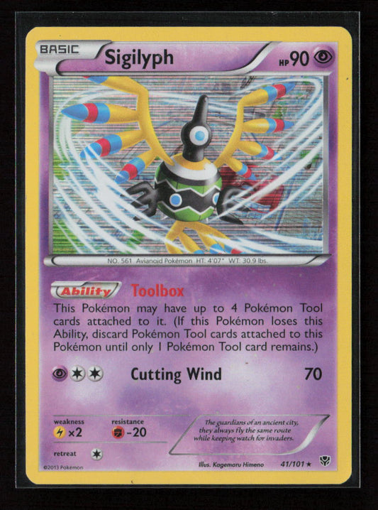 Sigilyph Holo Rare Plasma Blast 41/101 LP