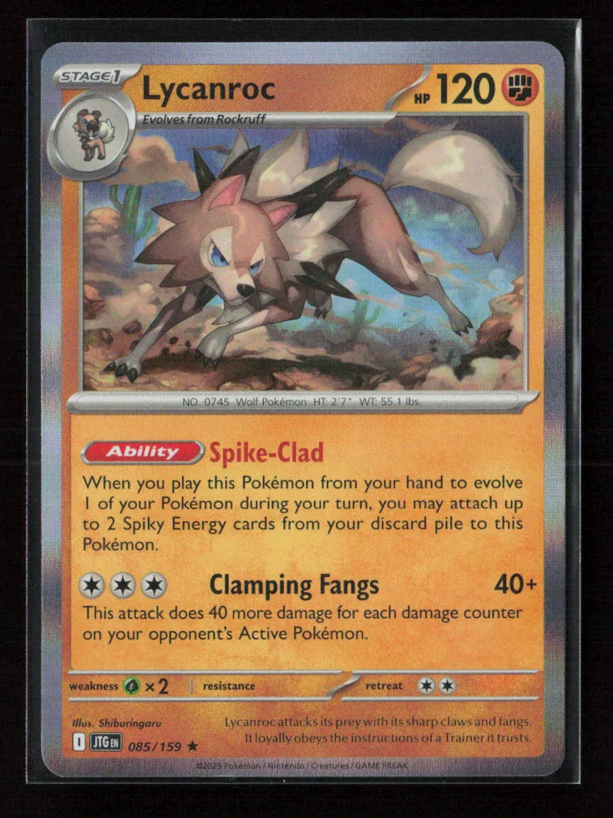 Lycanroc - Rare SV09: Journey Together 085/159 NM - Kang's Collectibles