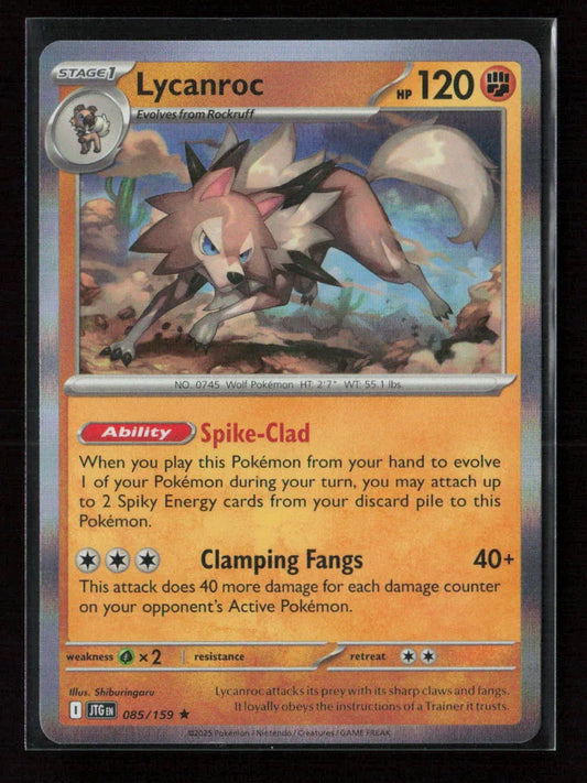 Lycanroc - Rare SV09: Journey Together 085/159 NM - Kang's Collectibles