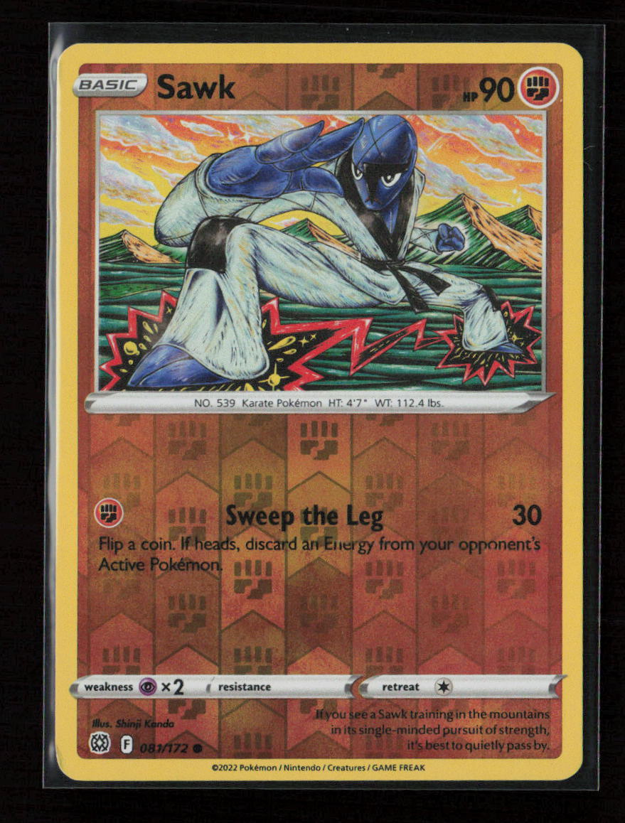 Sawk Common SWSH09: Brilliant Stars 081/172 NM