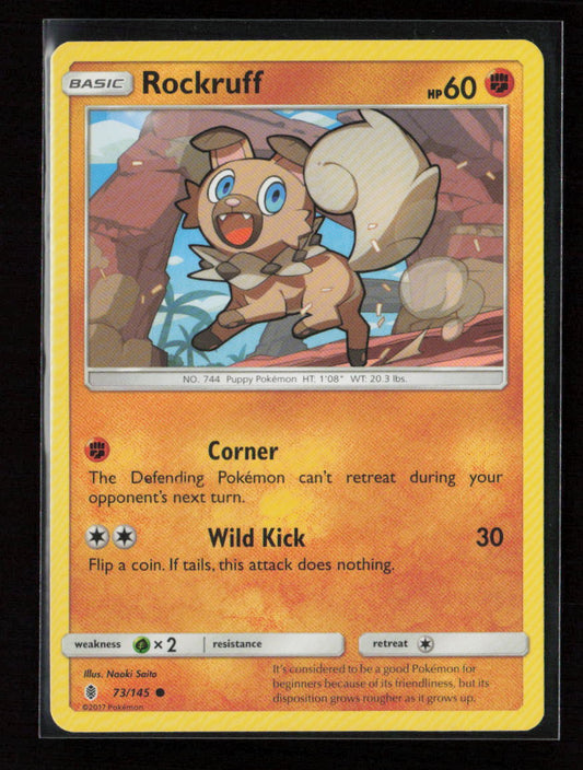 Rockruff Common SM - Guardians Rising 73/145 LP