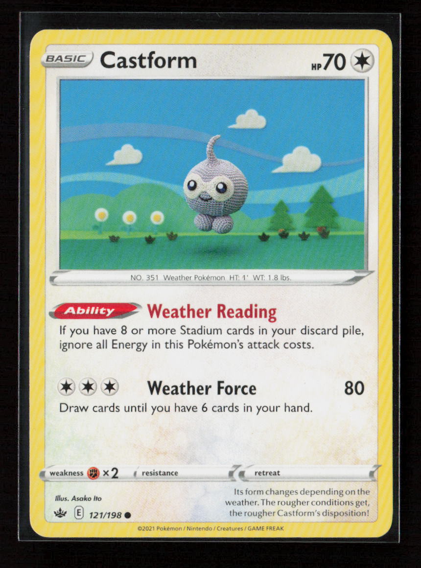 Castform Common SWSH06: Chilling Reign 121/198 LP