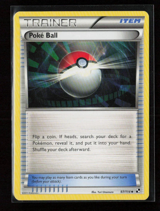 Poke Ball Uncommon Black and White 97/114 NM - Kang's Collectibles