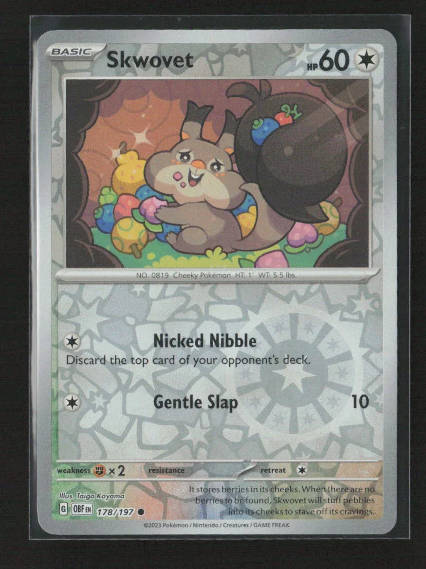 Skwovet Common SV03: Obsidian Flames 178/197 NM - Kang's Collectibles