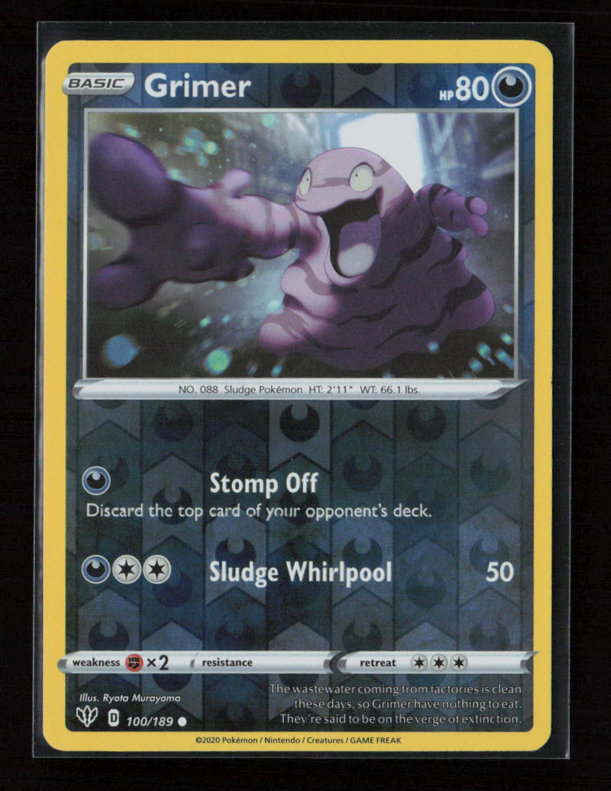 Grimer Common SWSH03: Darkness Ablaze 100/189 NM