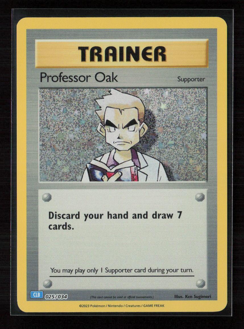 Professor Oak (CLB) Classic Collection Trading Card Game Classic 025/034 NM - Kang's Collectibles