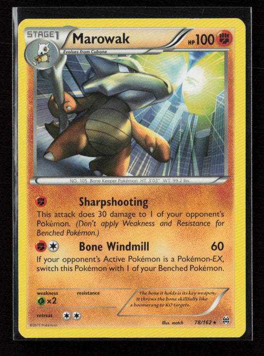 Marowak Rare XY - BREAKthrough 78/162 LP