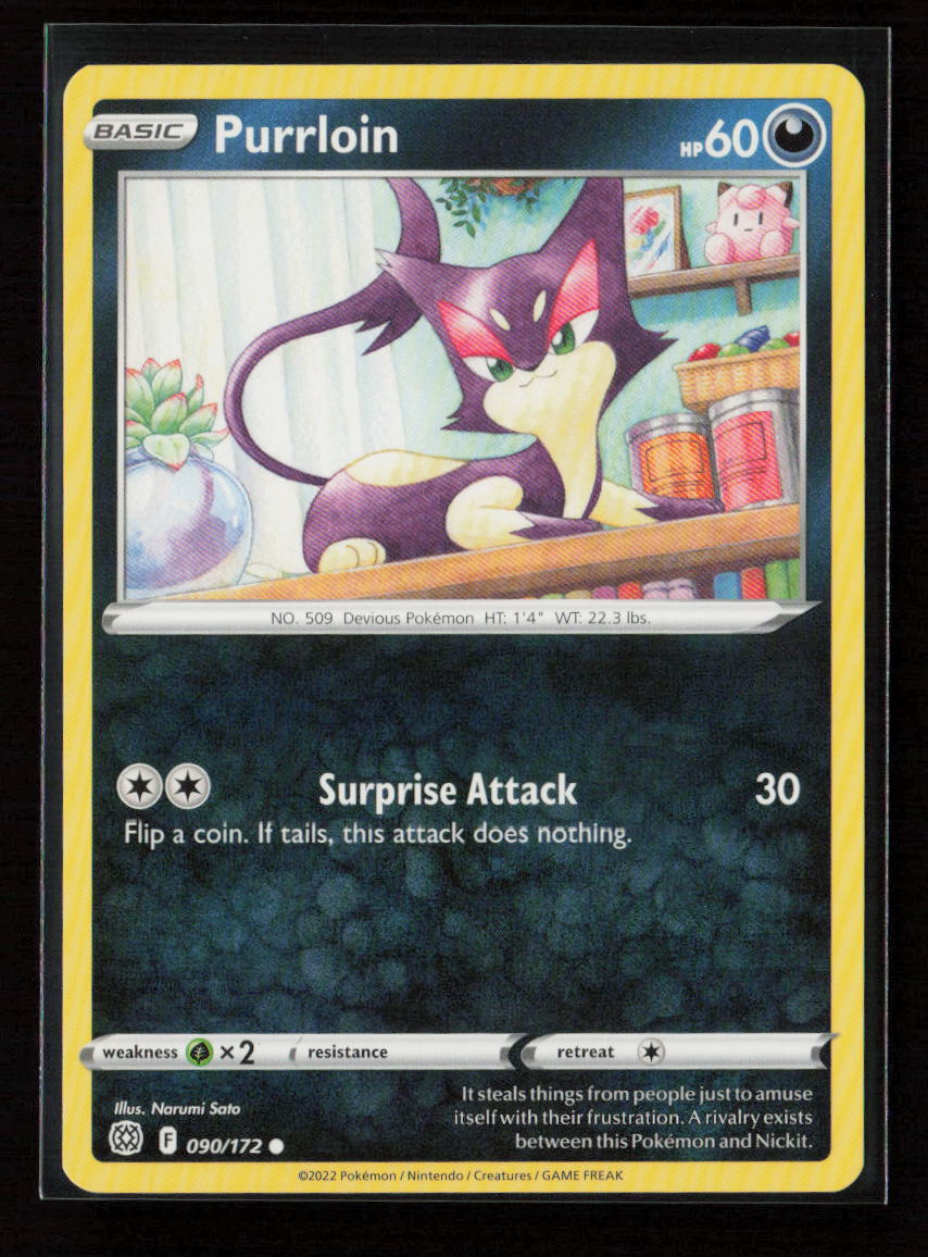 Purrloin Common SWSH09: Brilliant Stars 090/172 LP