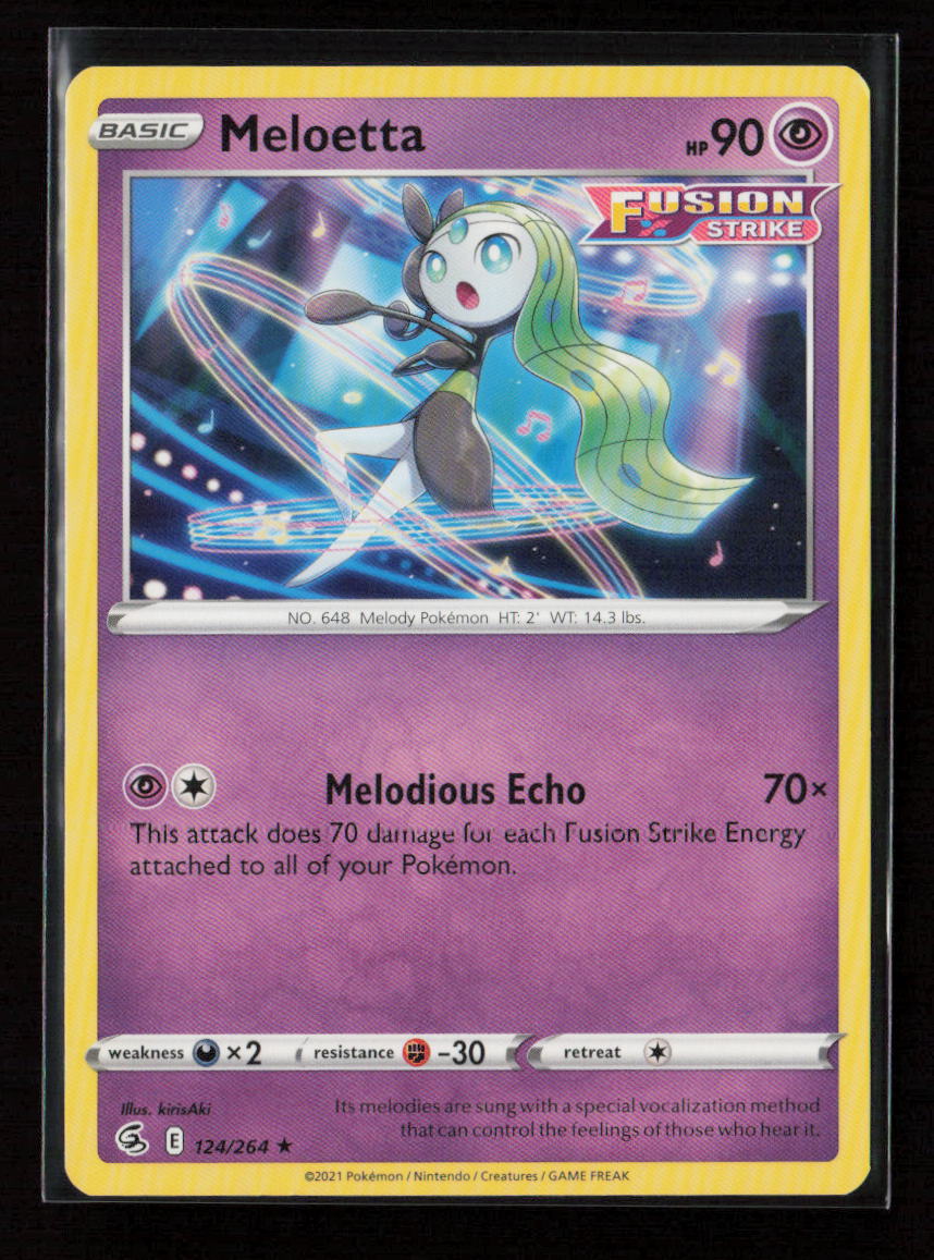 Meloetta Rare SWSH08: Fusion Strike 124/264 LP
