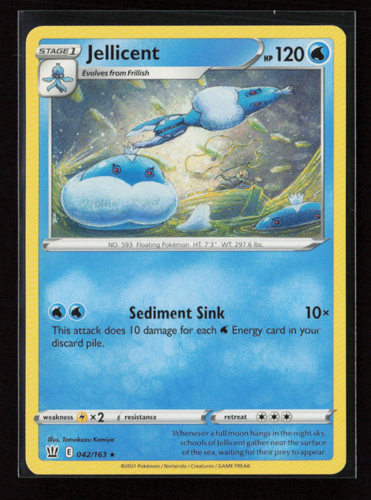 Jellicent Rare SWSH05: Battle Styles 042/163 LP