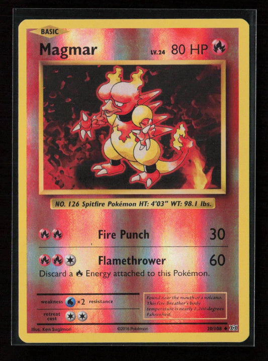 Magmar Uncommon XY - Evolutions 20/108 LP - Kang's Collectibles