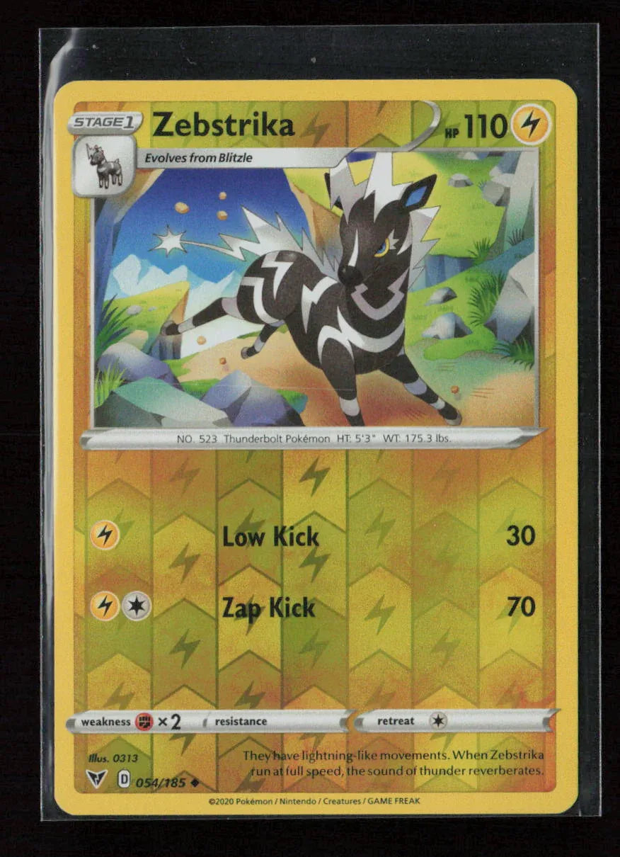Zebstrika Uncommon SWSH04: Vivid Voltage 054/185 LP - Kang's Collectibles