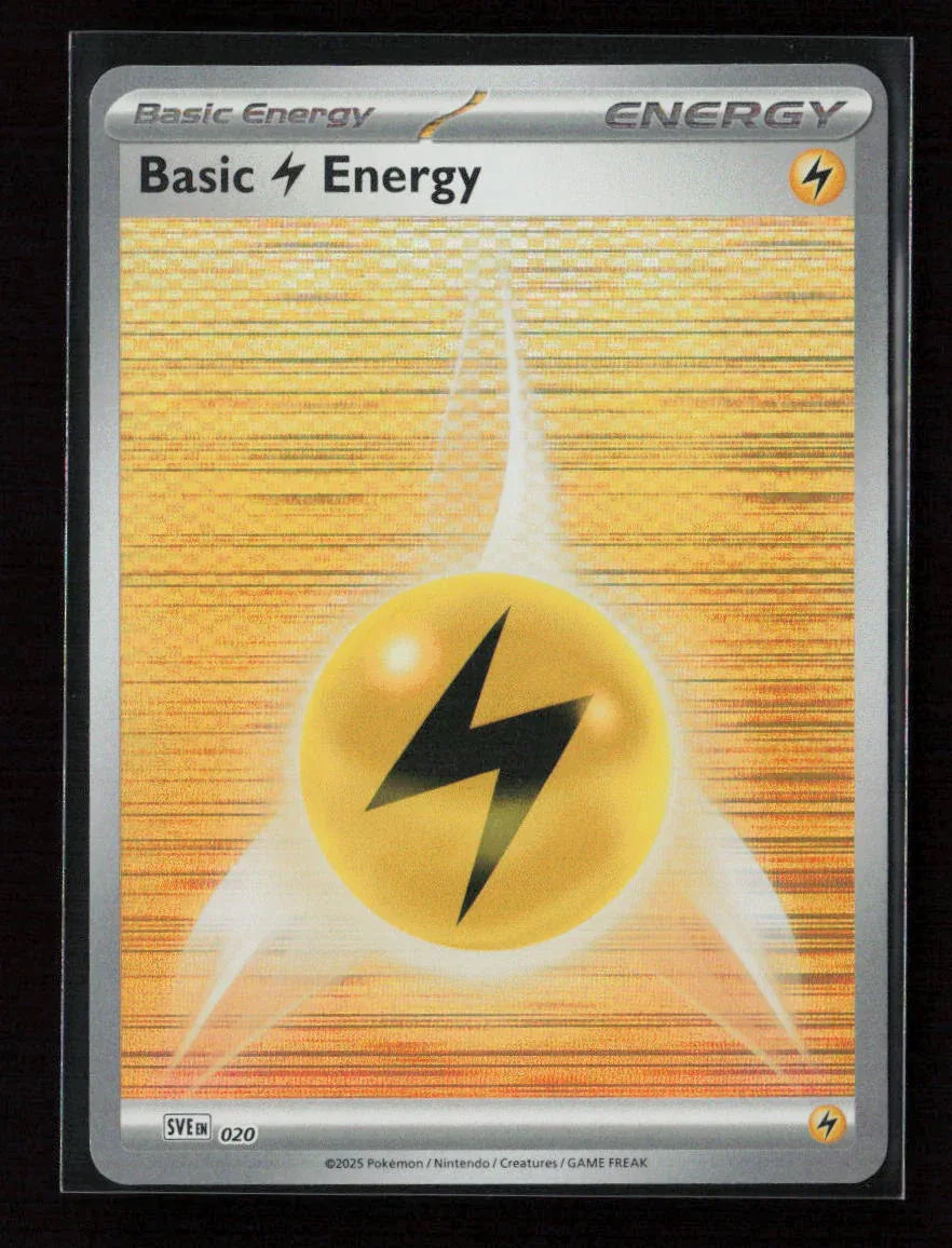 Basic Lightning Energy - Common SVE: Scarlet & Violet Energies 020 NM - Kang's Collectibles