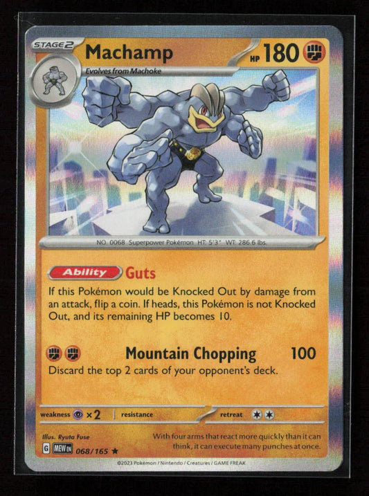 Machamp Rare SV: Scarlet & Violet 151 068/165 NM - Kang's Collectibles