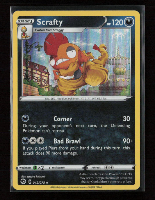 Scrafty Holo Rare Champion's Path 42/73 LP