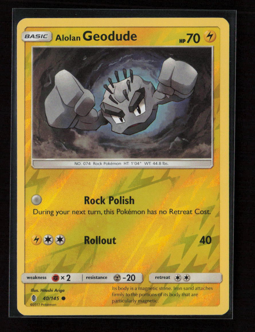 Alolan Geodude Common SM - Guardians Rising 40/145 LP