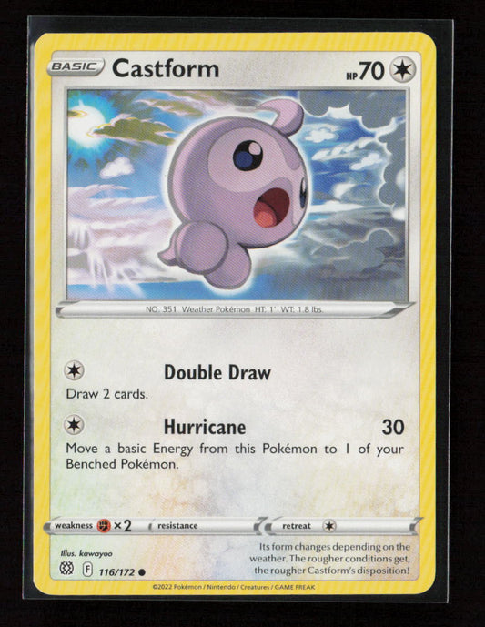 Castform Common SWSH09: Brilliant Stars 116/172 LP