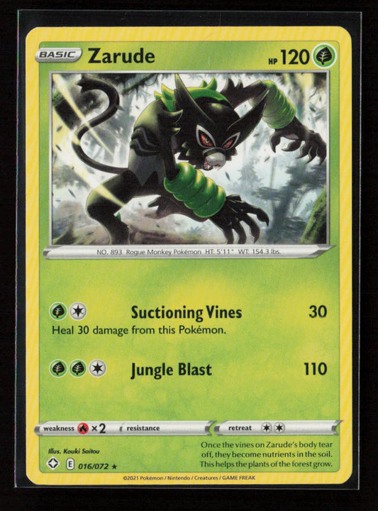 Zarude Rare Shining Fates 016/072 LP