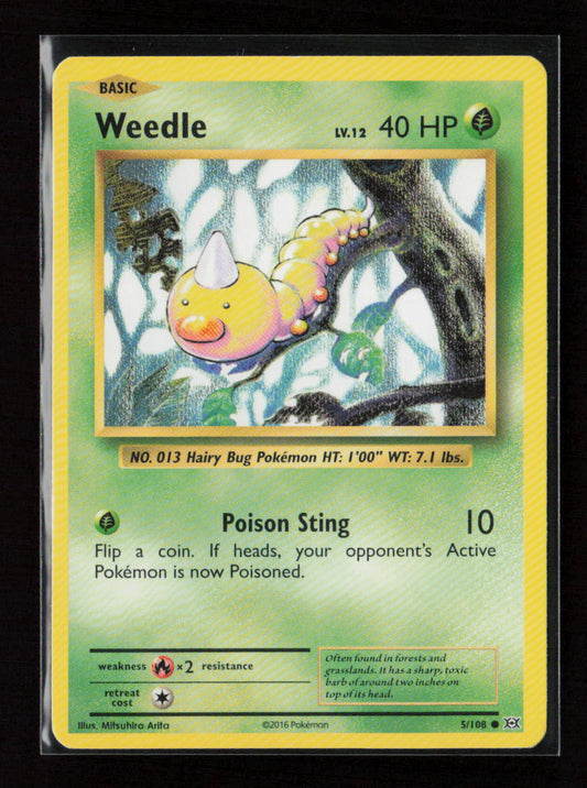 Weedle Common XY - Evolutions 5/108 LP