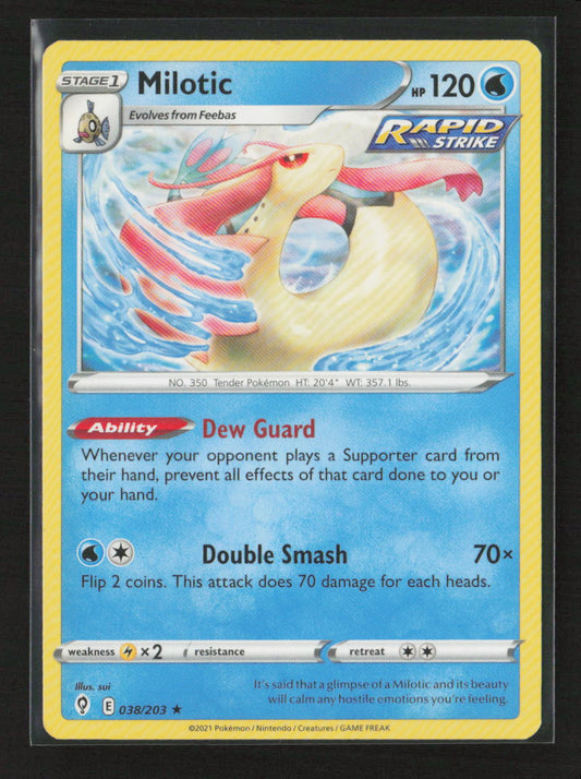Milotic Rare SWSH07: Evolving Skies 038/203 LP