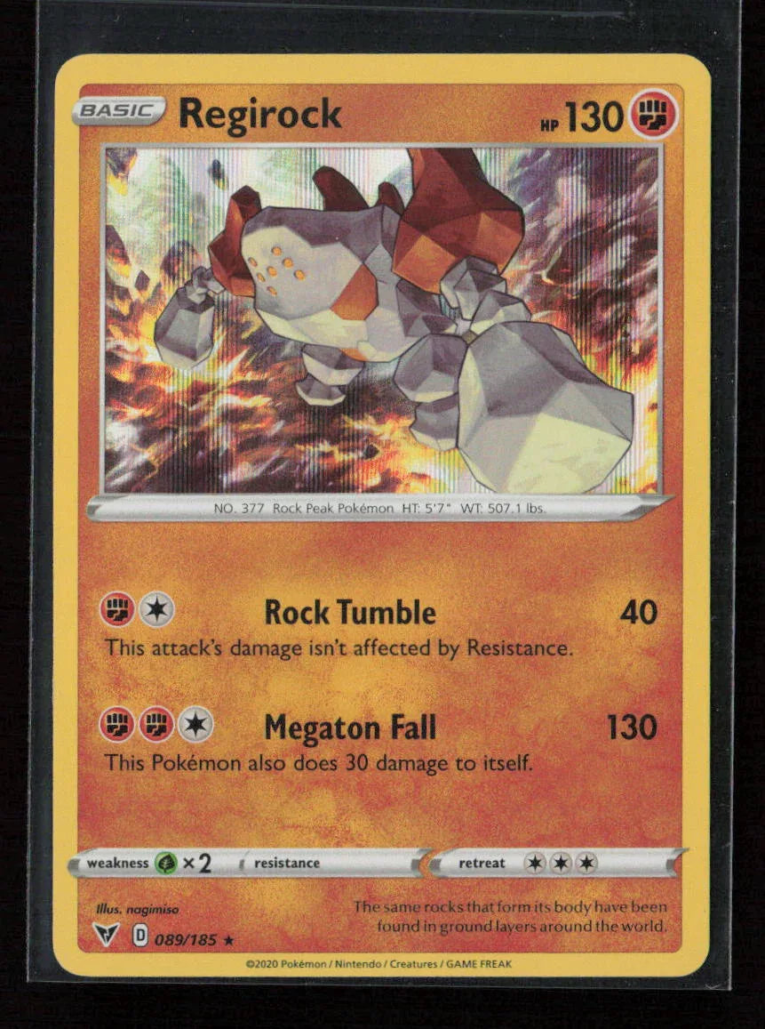Regirock Holo Rare SWSH04: Vivid Voltage 089/185 NM - Kang's Collectibles