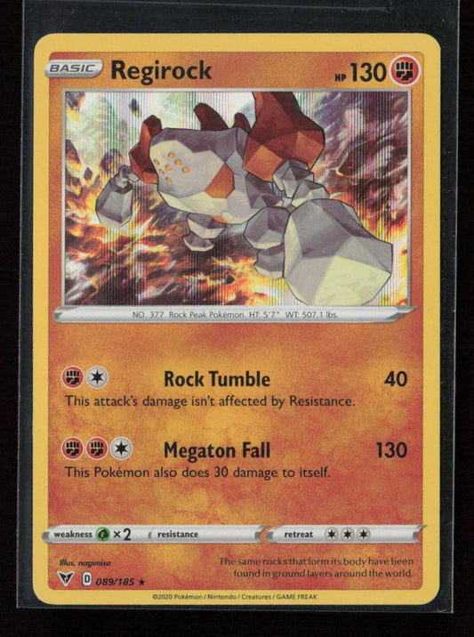 Regirock Holo Rare SWSH04: Vivid Voltage 089/185 NM - Kang's Collectibles