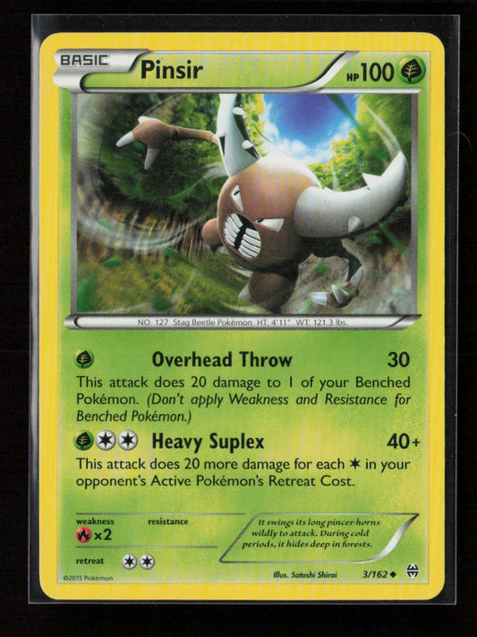 Pinsir Uncommon XY - BREAKthrough 3/162 LP - Kang's Collectibles
