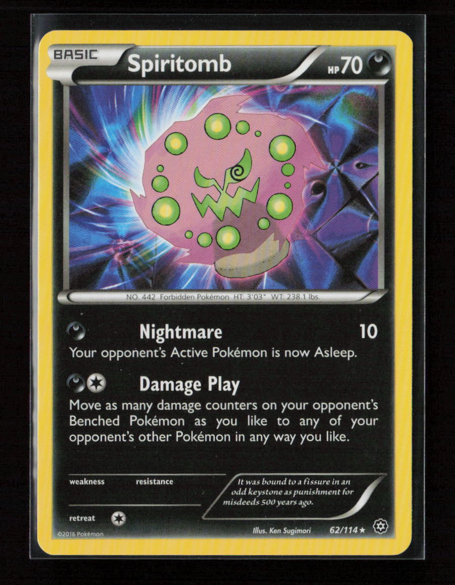 Spiritomb Rare XY - Steam Siege 62/114 LP