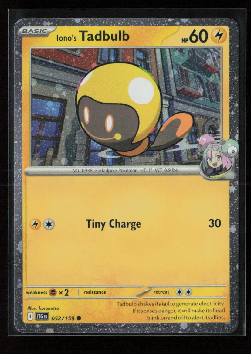Iono's Tadbulb - (Cosmos Holo) Common Miscellaneous Cards & Products 052/159 NM - Kang's Collectibles