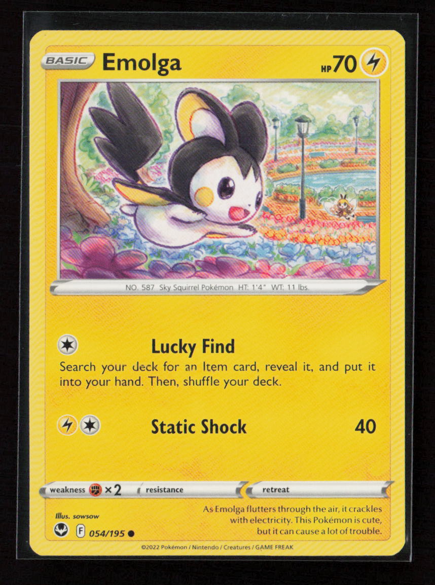 Emolga Common SWSH12: Silver Tempest 054/195 LP