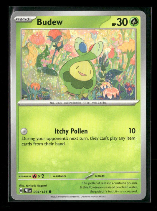 Budew Common SV: Prismatic Evolutions 004/131 NM - Kang's Collectibles