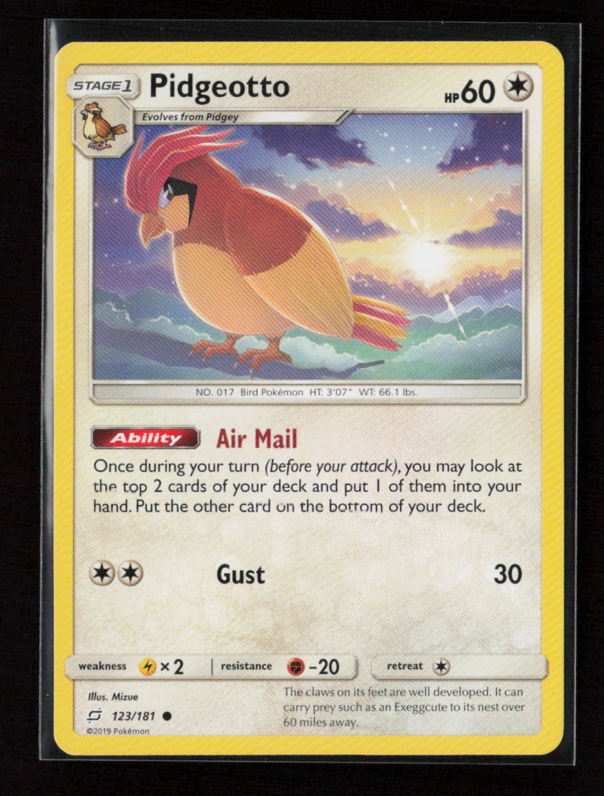 Pidgeotto Common SM - Team Up 123/181 LP