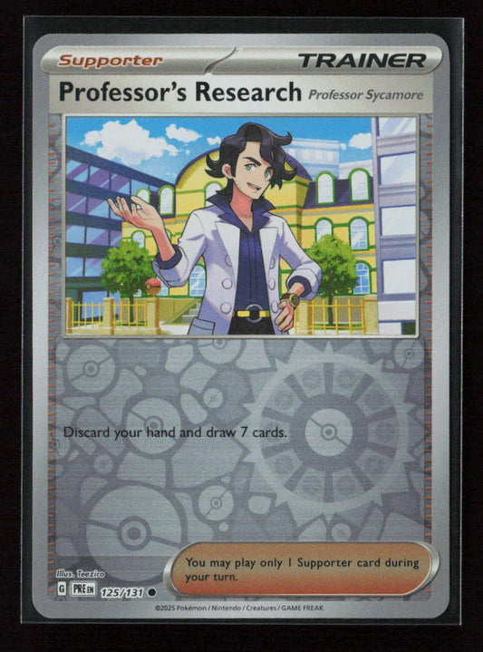 Professor's Research [Professor Sycamore] Common SV: Prismatic Evolutions 125/131 NM - Kang's Collectibles