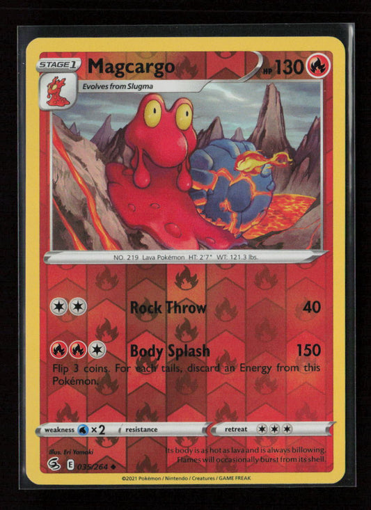 Magcargo Uncommon SWSH08: Fusion Strike 035/264 NM