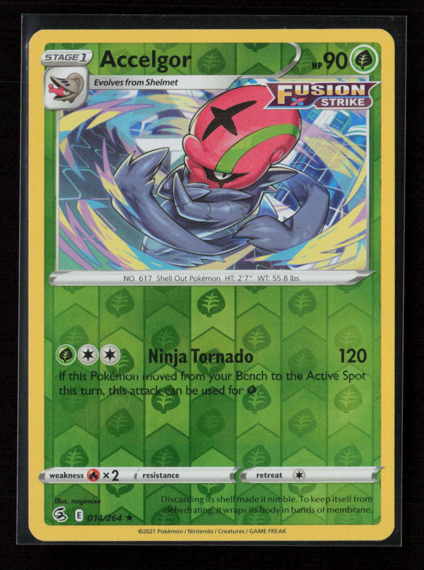 Accelgor Rare SWSH08: Fusion Strike 014/264 NM