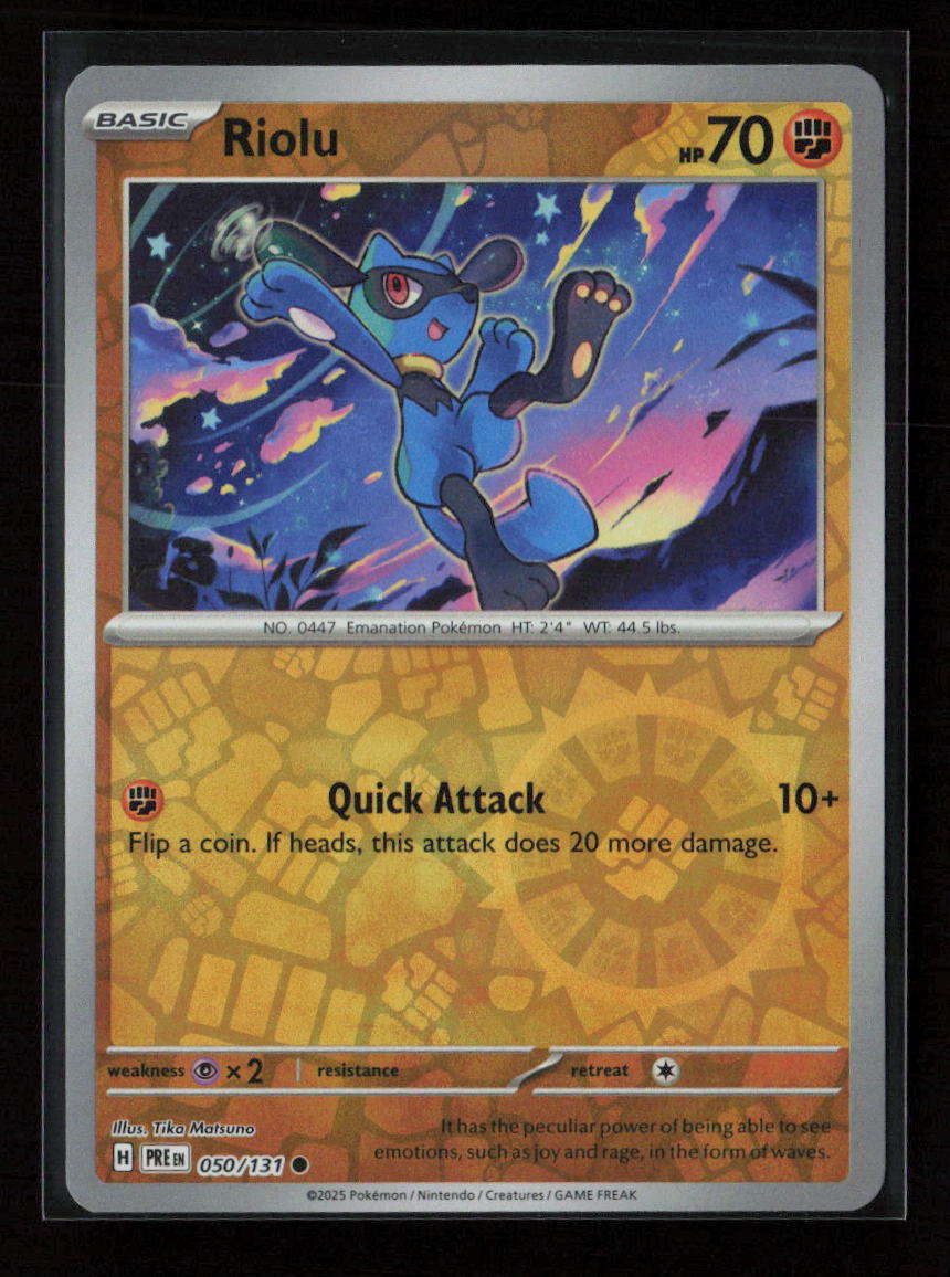 Riolu Common SV: Prismatic Evolutions 050/131 NM