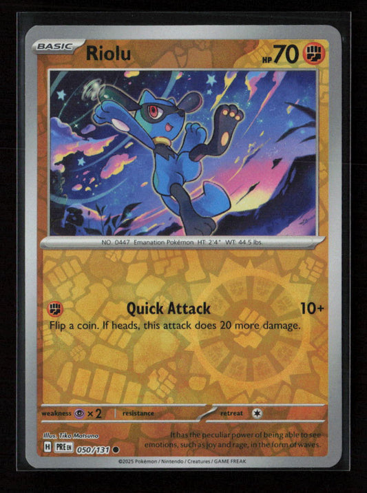 Riolu Common SV: Prismatic Evolutions 050/131 NM