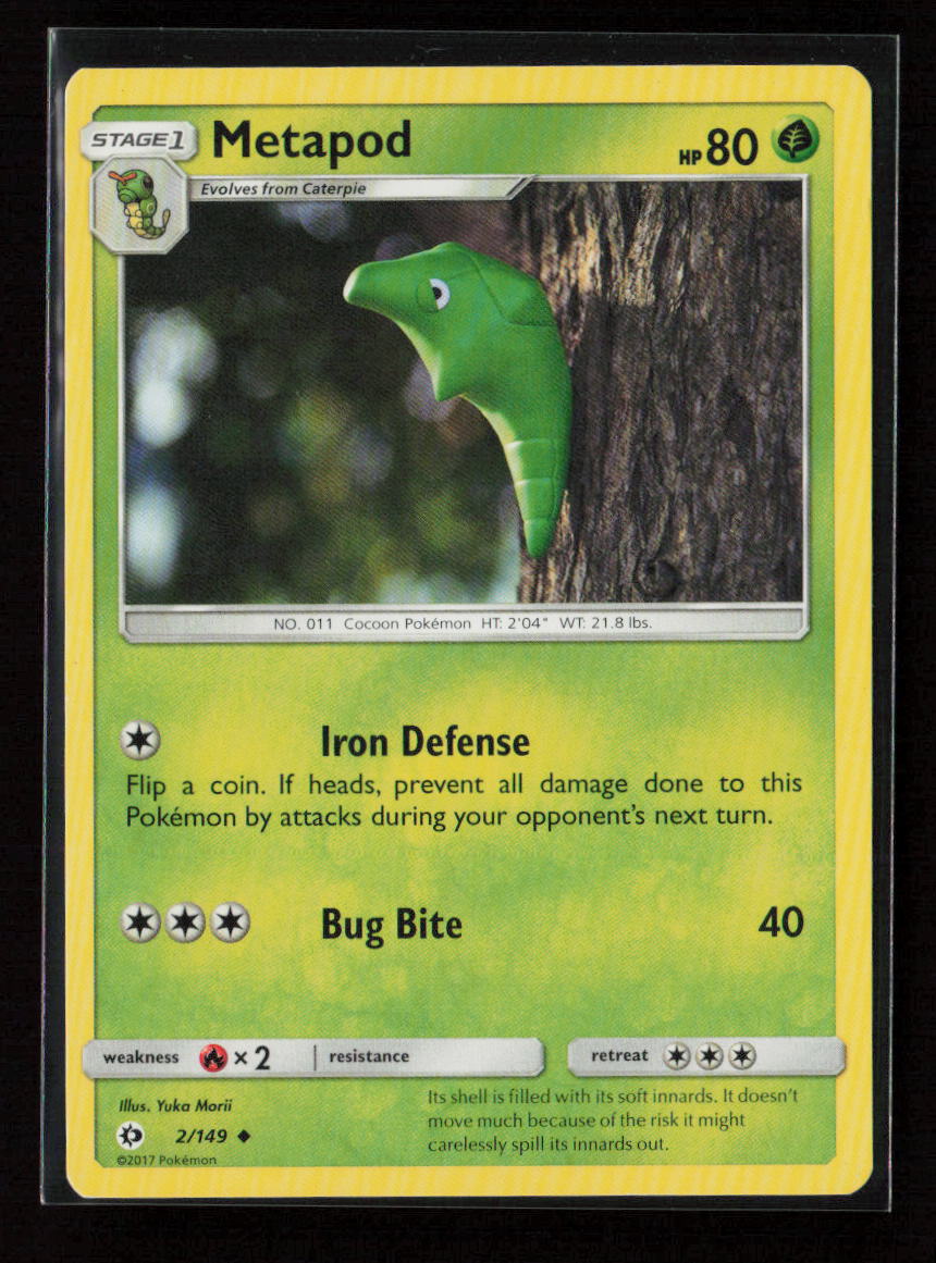 Metapod Uncommon SM Base Set 2/149 LP