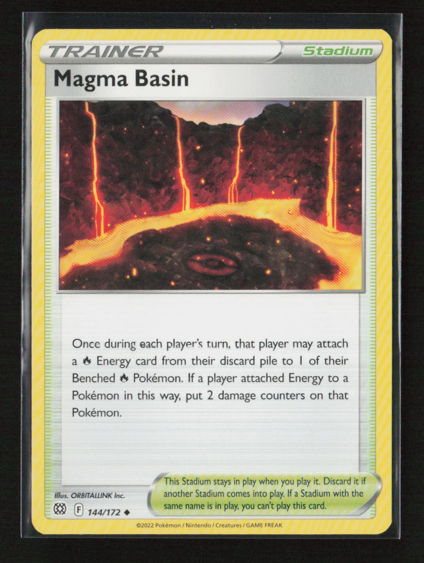 Magma Basin Uncommon SWSH09: Brilliant Stars 144/172 LP