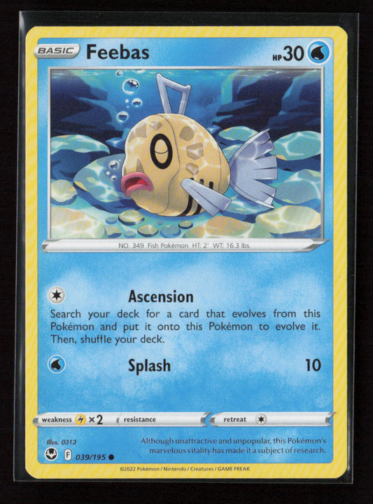 Feebas Common SWSH12: Silver Tempest 039/195 LP