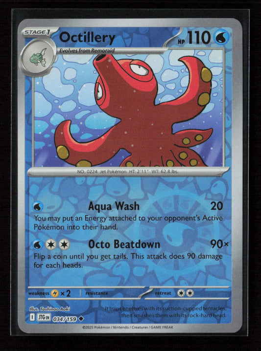 Octillery Uncommon SV09: Journey Together 034/159 NM