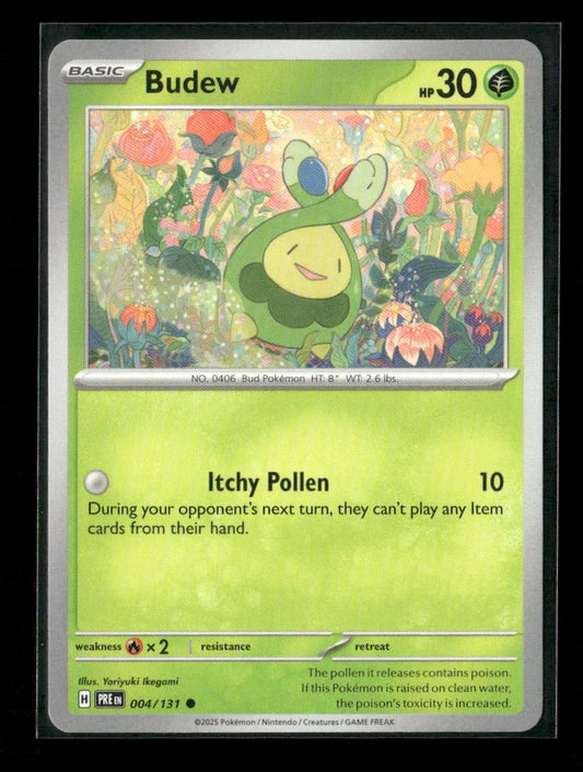 Budew Common SV: Prismatic Evolutions 004/131 NM - Kang's Collectibles