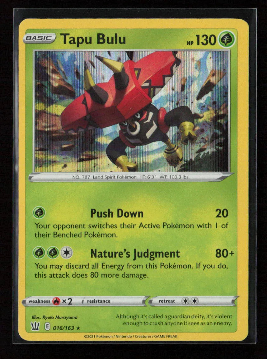 Tapu Bulu Holo Rare SWSH05: Battle Styles 016/163 NM - Kang's Collectibles