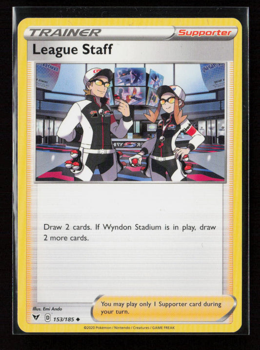 League Staff Uncommon SWSH04: Vivid Voltage 153/185 LP