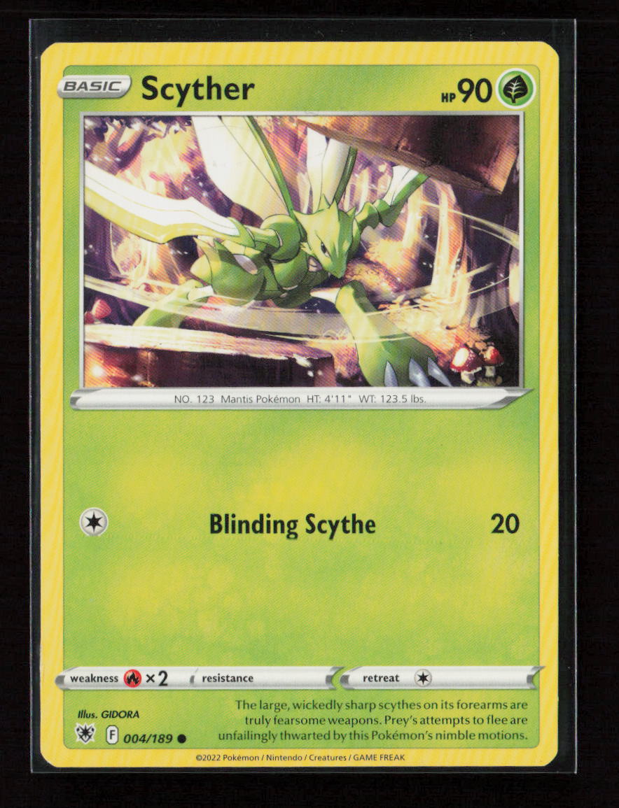 Scyther (004) Common SWSH10: Astral Radiance 004/189 LP